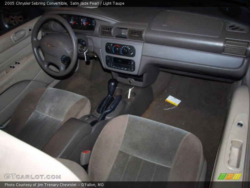 Satin Jade Pearl / Light Taupe 2005 Chrysler Sebring Convertible