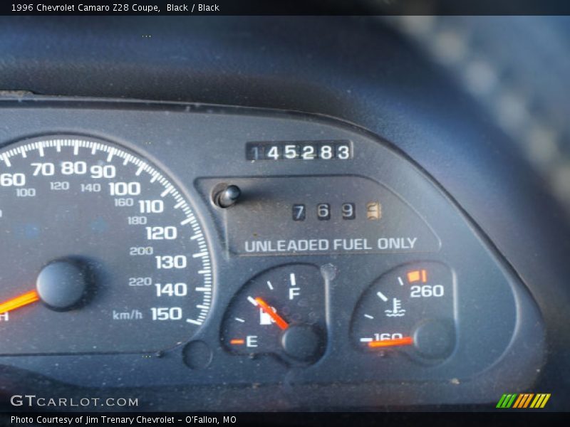 Black / Black 1996 Chevrolet Camaro Z28 Coupe