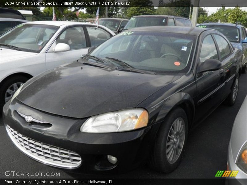 Brilliant Black Crystal / Dark Slate Gray 2004 Chrysler Sebring Sedan