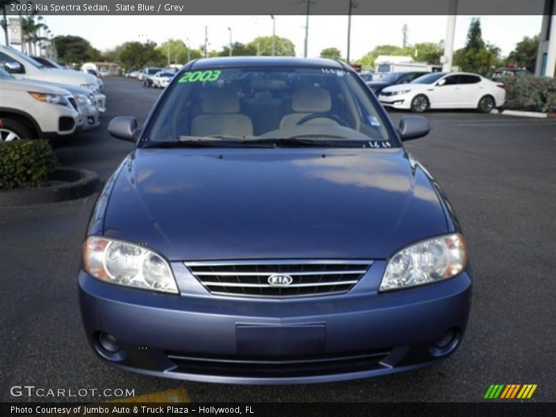 Slate Blue / Grey 2003 Kia Spectra Sedan