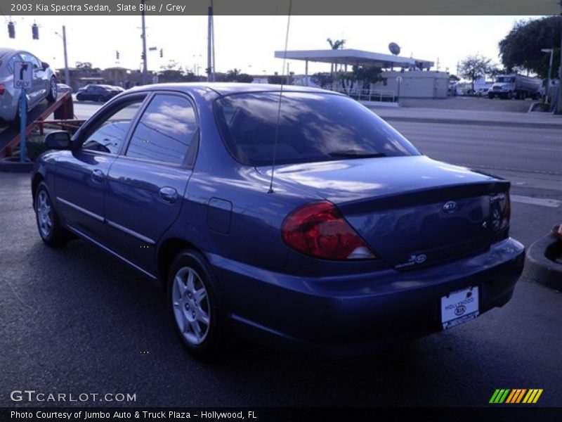 Slate Blue / Grey 2003 Kia Spectra Sedan