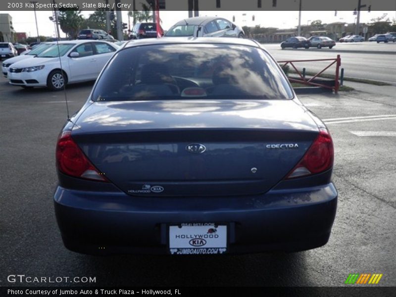 Slate Blue / Grey 2003 Kia Spectra Sedan