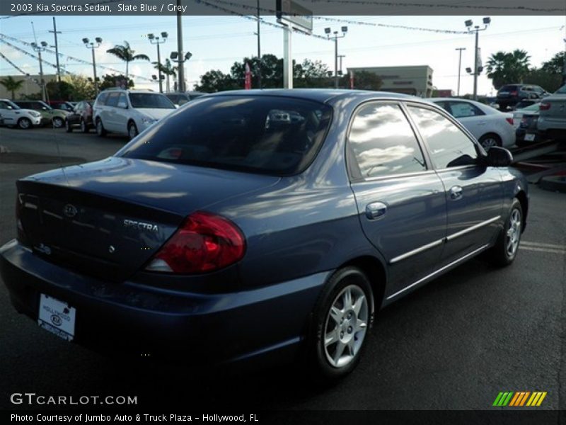 Slate Blue / Grey 2003 Kia Spectra Sedan