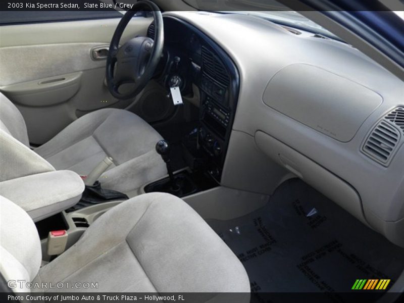 Slate Blue / Grey 2003 Kia Spectra Sedan