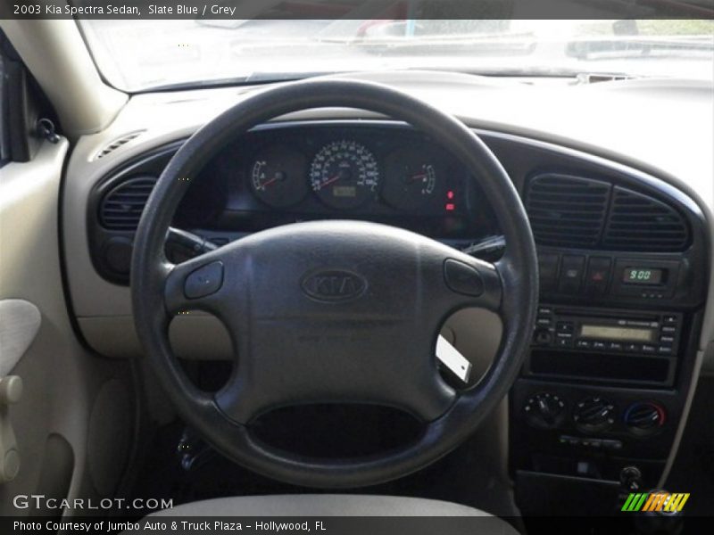 Slate Blue / Grey 2003 Kia Spectra Sedan