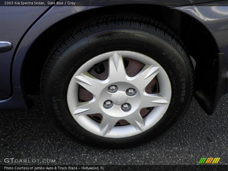 Slate Blue / Grey 2003 Kia Spectra Sedan