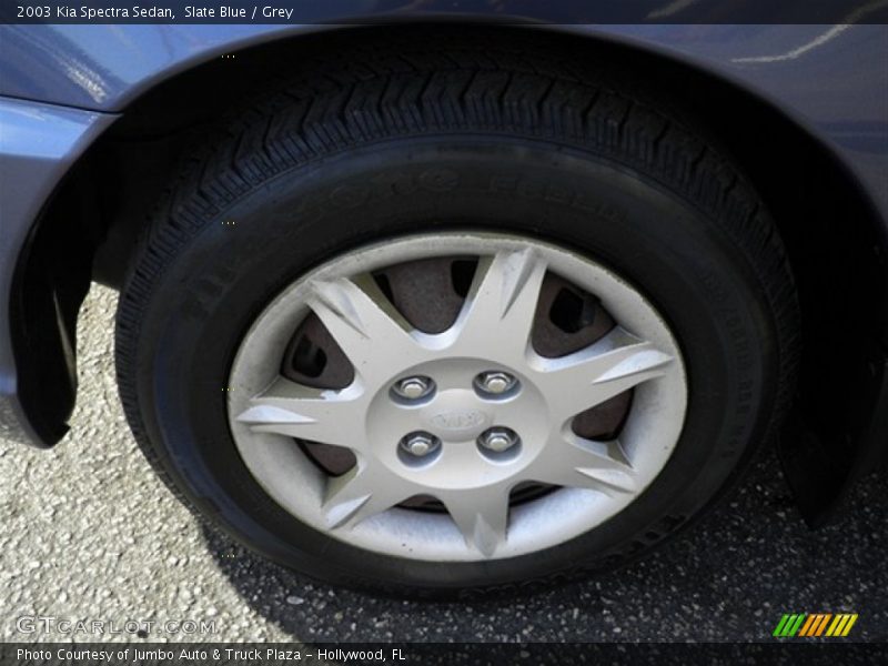 Slate Blue / Grey 2003 Kia Spectra Sedan