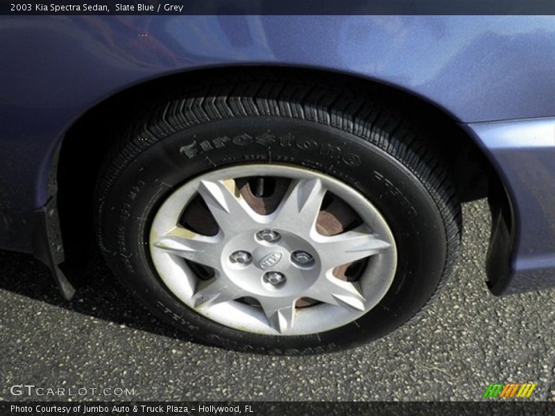 Slate Blue / Grey 2003 Kia Spectra Sedan