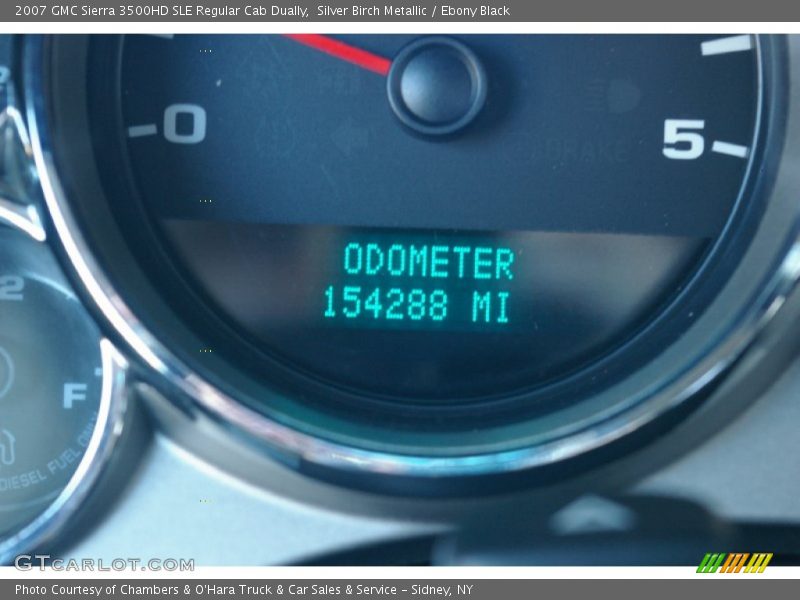 Silver Birch Metallic / Ebony Black 2007 GMC Sierra 3500HD SLE Regular Cab Dually