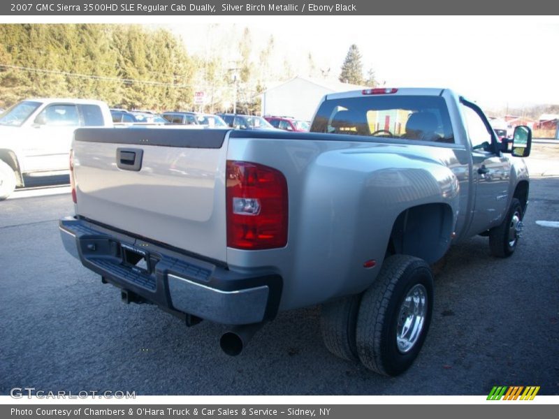 Silver Birch Metallic / Ebony Black 2007 GMC Sierra 3500HD SLE Regular Cab Dually