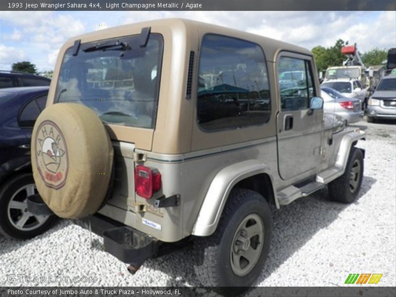Light Champagne Metallic / Agate 1993 Jeep Wrangler Sahara 4x4