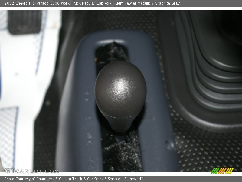 Light Pewter Metallic / Graphite Gray 2002 Chevrolet Silverado 1500 Work Truck Regular Cab 4x4