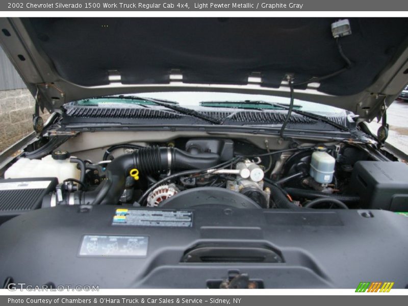 Light Pewter Metallic / Graphite Gray 2002 Chevrolet Silverado 1500 Work Truck Regular Cab 4x4