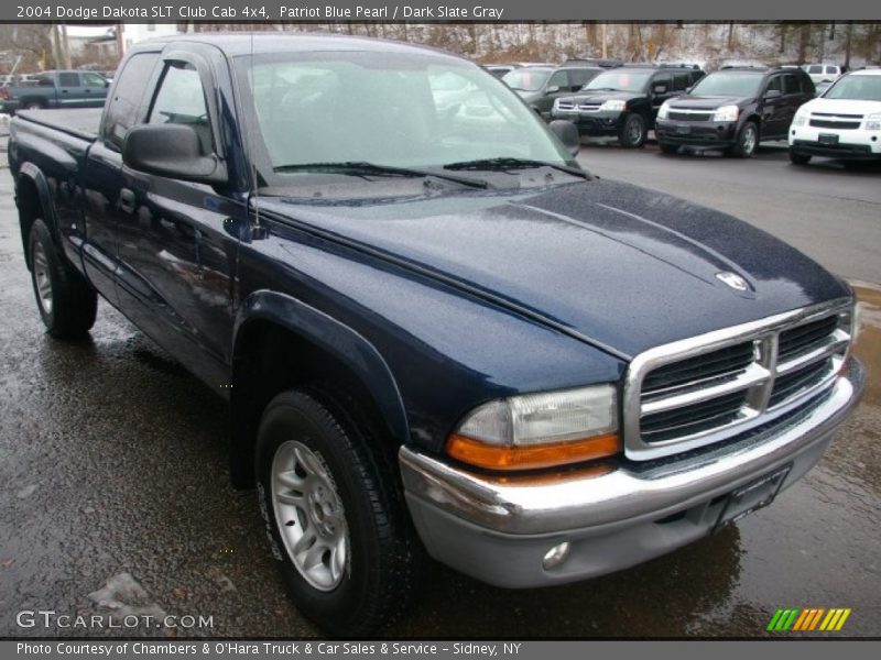 Patriot Blue Pearl / Dark Slate Gray 2004 Dodge Dakota SLT Club Cab 4x4