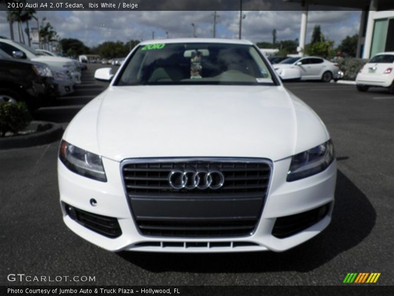 Ibis White / Beige 2010 Audi A4 2.0T Sedan