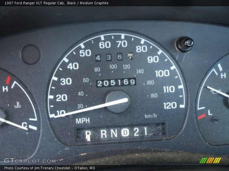 Black / Medium Graphite 1997 Ford Ranger XLT Regular Cab