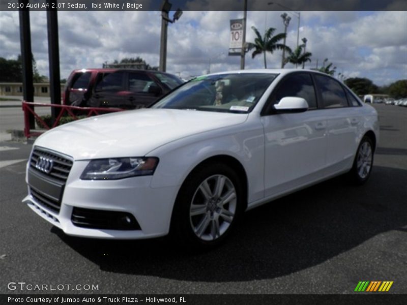 Ibis White / Beige 2010 Audi A4 2.0T Sedan