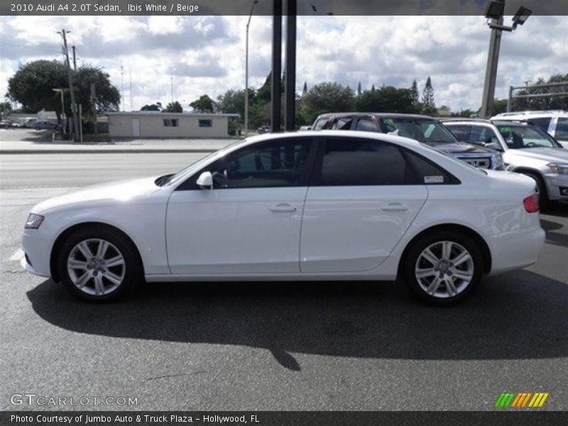 Ibis White / Beige 2010 Audi A4 2.0T Sedan