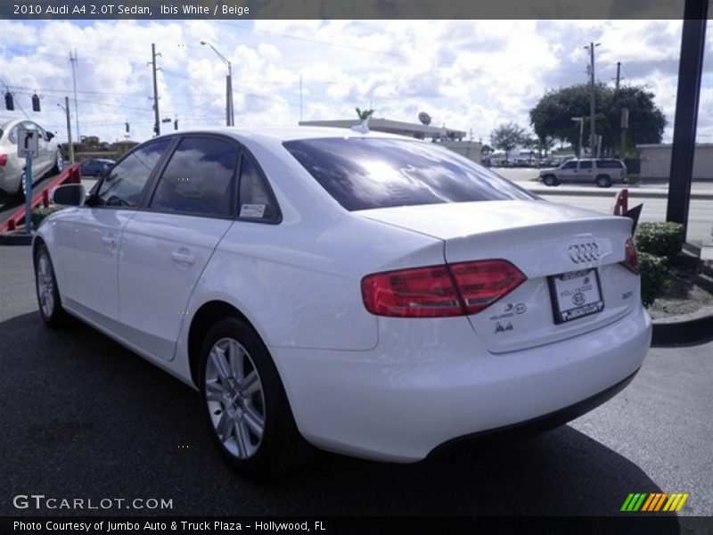Ibis White / Beige 2010 Audi A4 2.0T Sedan