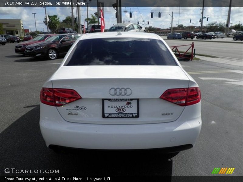 Ibis White / Beige 2010 Audi A4 2.0T Sedan