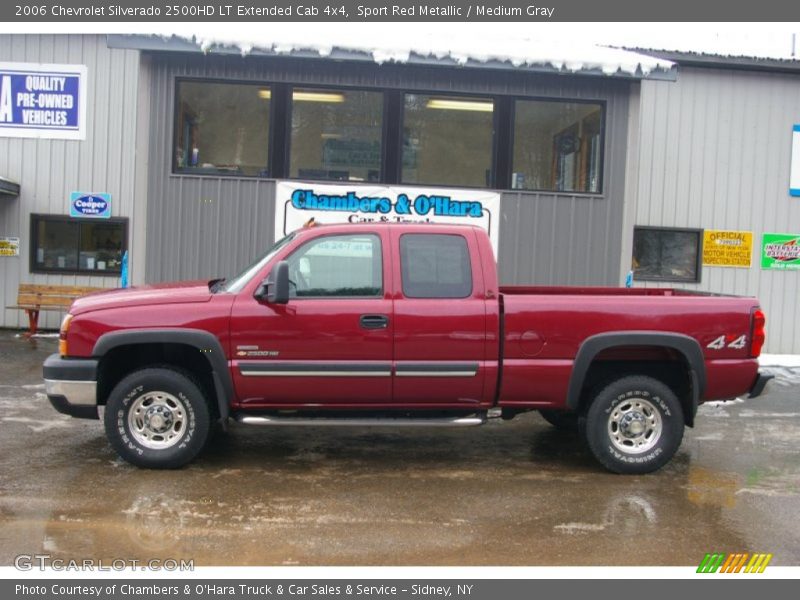 Sport Red Metallic / Medium Gray 2006 Chevrolet Silverado 2500HD LT Extended Cab 4x4