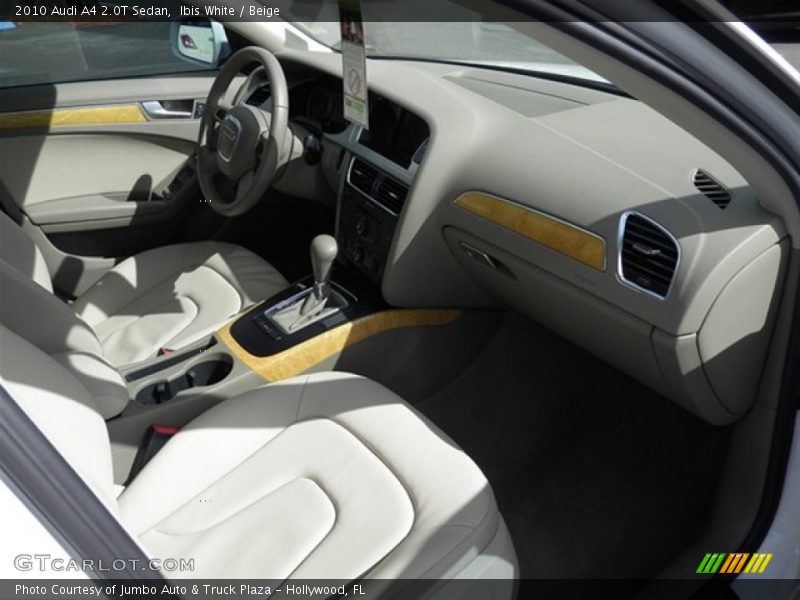 Ibis White / Beige 2010 Audi A4 2.0T Sedan