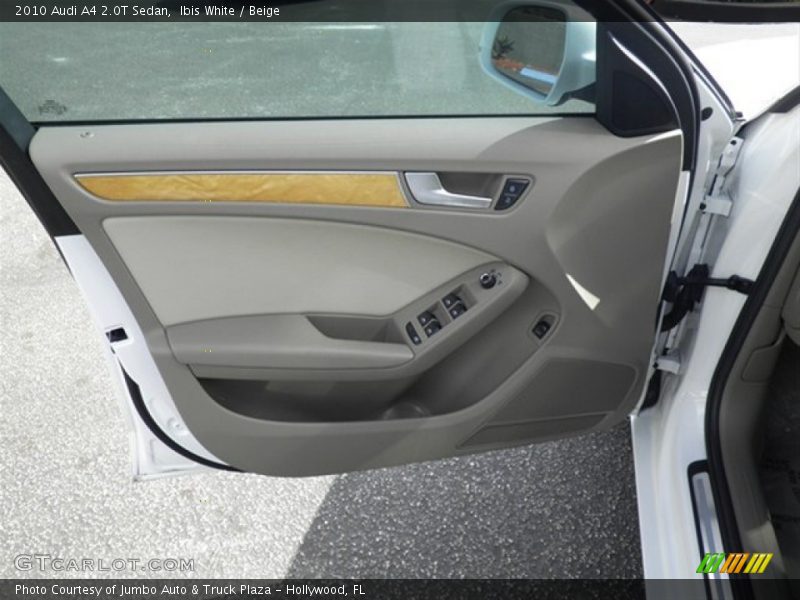 Ibis White / Beige 2010 Audi A4 2.0T Sedan