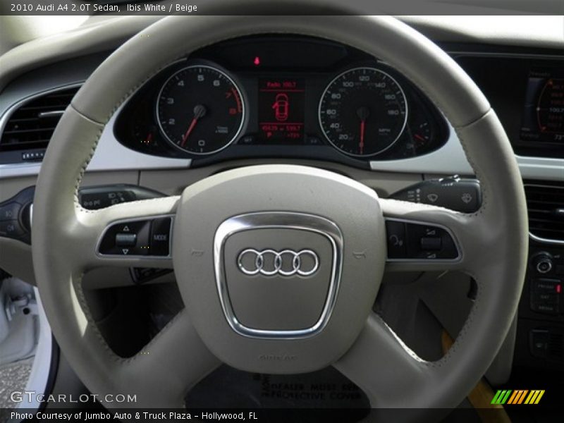 Ibis White / Beige 2010 Audi A4 2.0T Sedan