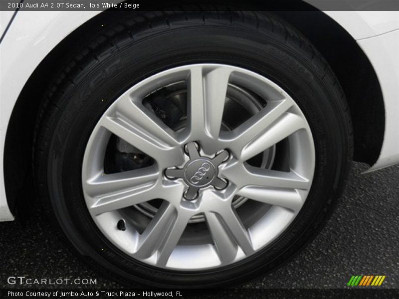 Ibis White / Beige 2010 Audi A4 2.0T Sedan