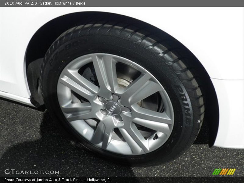 Ibis White / Beige 2010 Audi A4 2.0T Sedan
