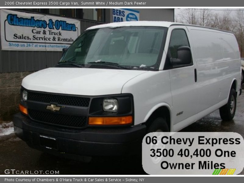 Summit White / Medium Dark Pewter 2006 Chevrolet Express 3500 Cargo Van