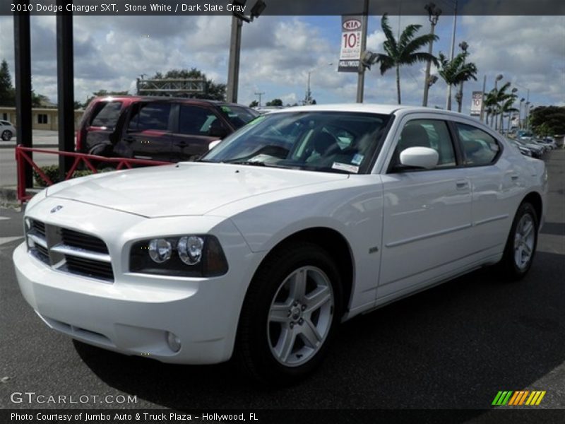 Stone White / Dark Slate Gray 2010 Dodge Charger SXT