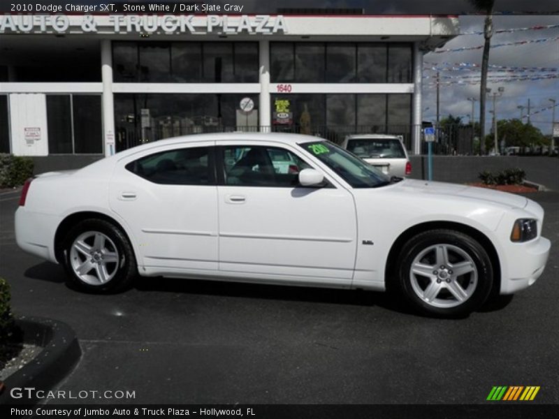 Stone White / Dark Slate Gray 2010 Dodge Charger SXT