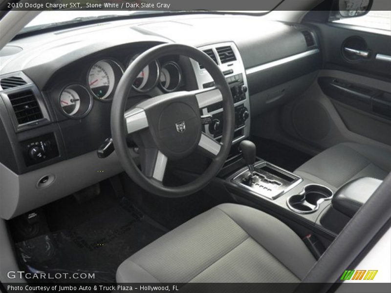 Stone White / Dark Slate Gray 2010 Dodge Charger SXT