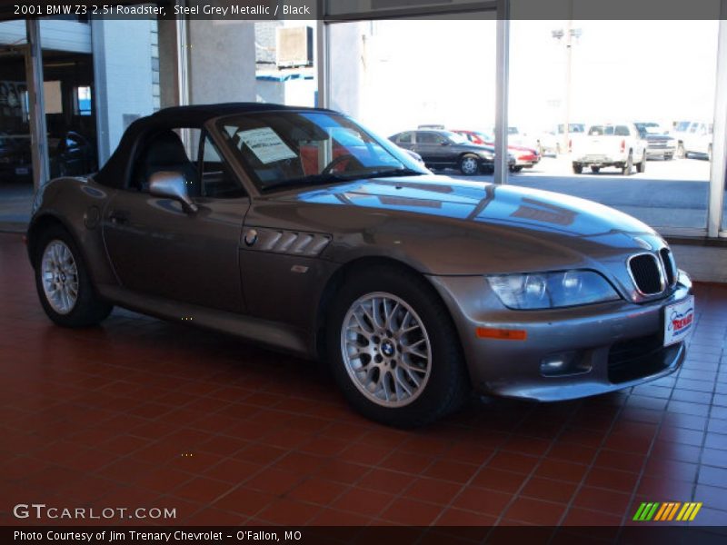 Steel Grey Metallic / Black 2001 BMW Z3 2.5i Roadster