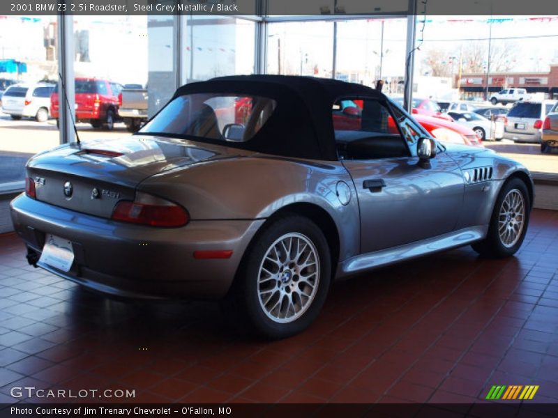 Steel Grey Metallic / Black 2001 BMW Z3 2.5i Roadster