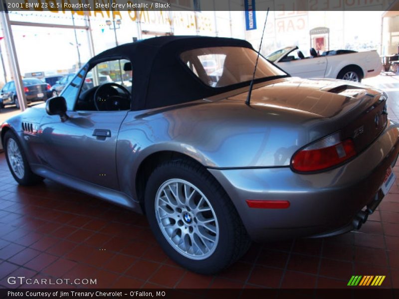 Steel Grey Metallic / Black 2001 BMW Z3 2.5i Roadster