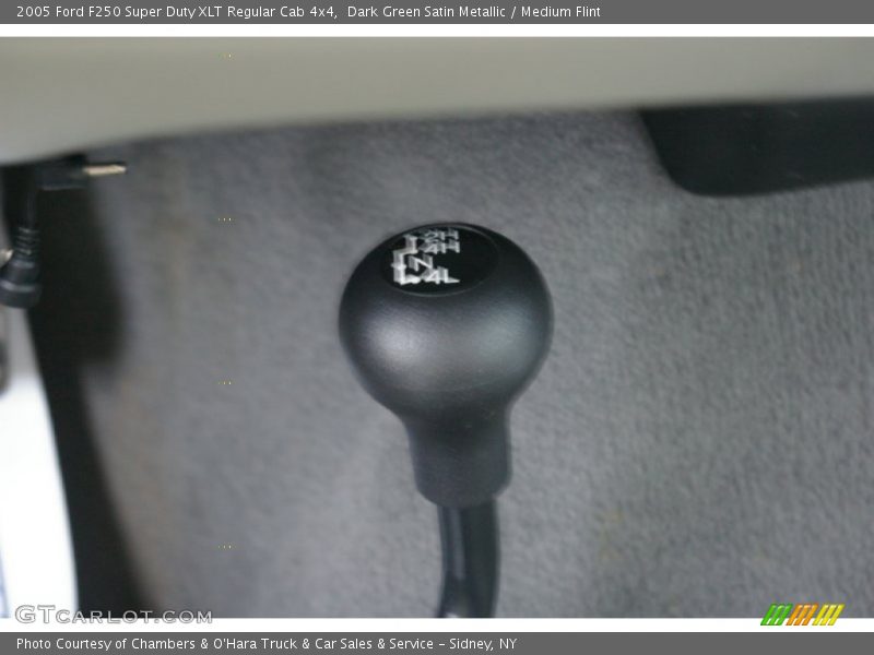Dark Green Satin Metallic / Medium Flint 2005 Ford F250 Super Duty XLT Regular Cab 4x4