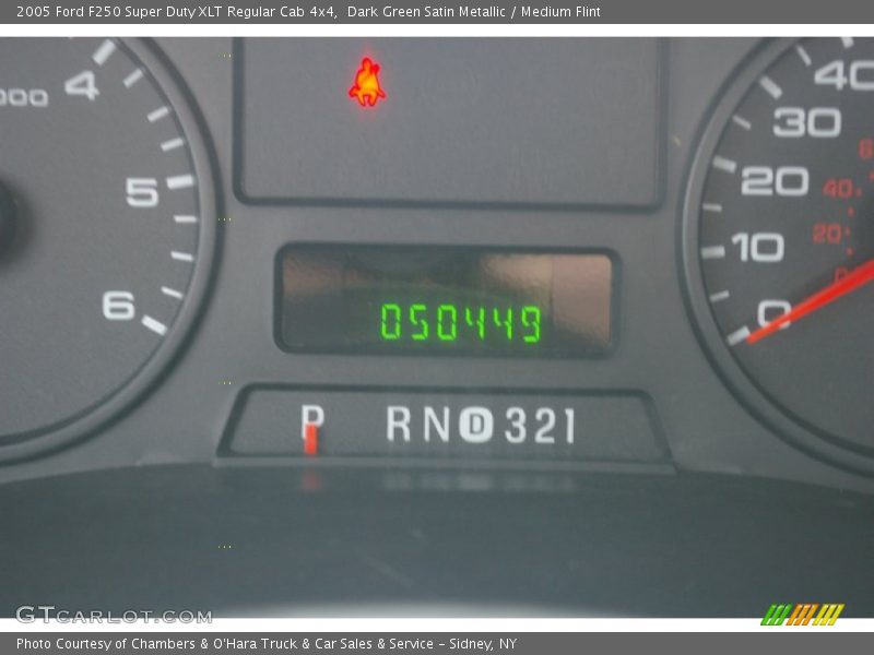 Dark Green Satin Metallic / Medium Flint 2005 Ford F250 Super Duty XLT Regular Cab 4x4