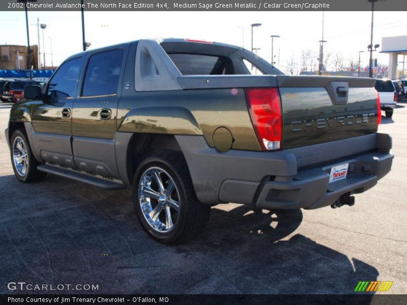 Medium Sage Green Metallic / Cedar Green/Graphite 2002 Chevrolet Avalanche The North Face Edition 4x4