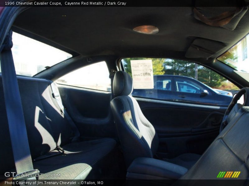 Cayenne Red Metallic / Dark Gray 1996 Chevrolet Cavalier Coupe