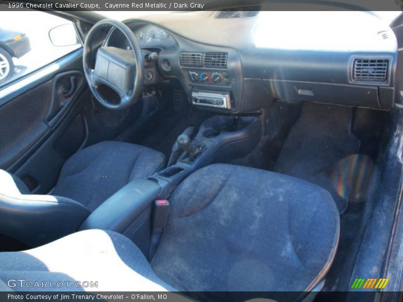 Cayenne Red Metallic / Dark Gray 1996 Chevrolet Cavalier Coupe