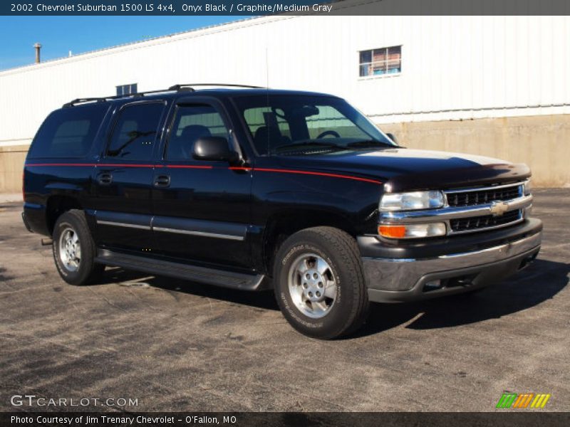 Onyx Black / Graphite/Medium Gray 2002 Chevrolet Suburban 1500 LS 4x4