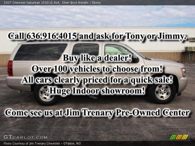 Silver Birch Metallic / Ebony 2007 Chevrolet Suburban 1500 LS 4x4