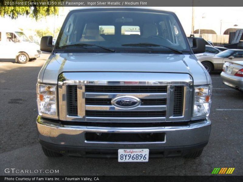 Ingot Silver Metallic / Medium Flint 2010 Ford E Series Van E350 XLT Passenger