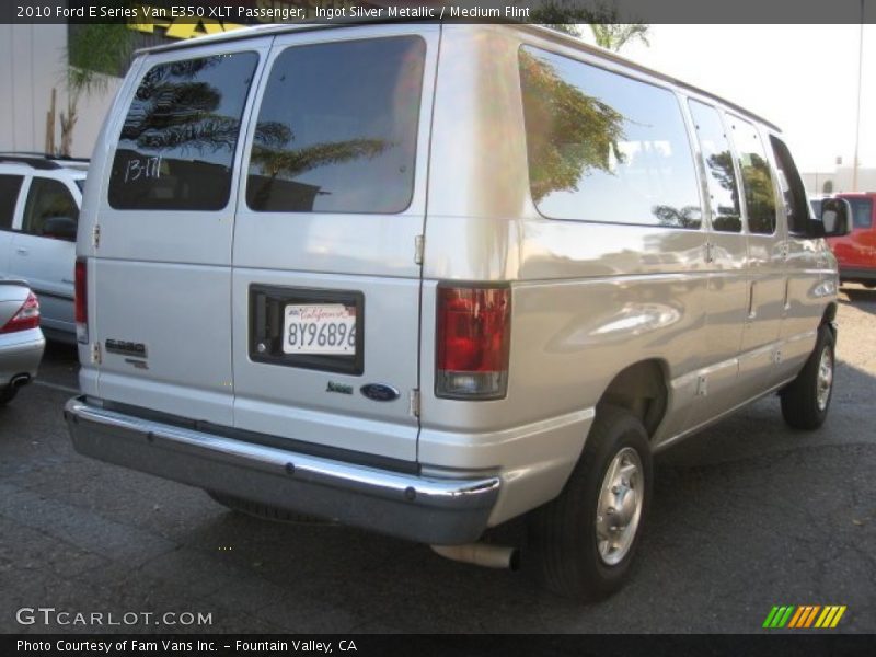 Ingot Silver Metallic / Medium Flint 2010 Ford E Series Van E350 XLT Passenger