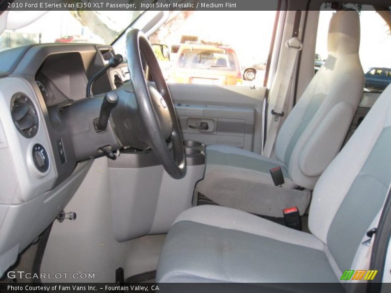 Ingot Silver Metallic / Medium Flint 2010 Ford E Series Van E350 XLT Passenger