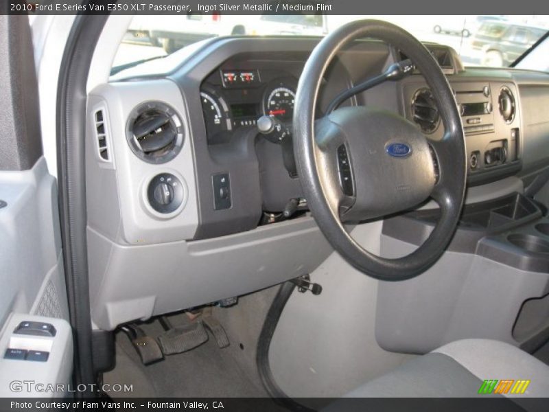 Ingot Silver Metallic / Medium Flint 2010 Ford E Series Van E350 XLT Passenger