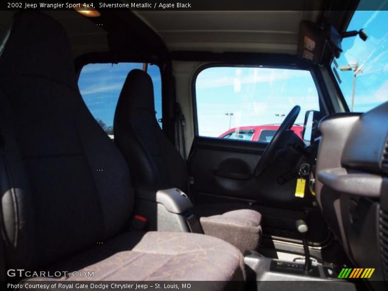 Silverstone Metallic / Agate Black 2002 Jeep Wrangler Sport 4x4
