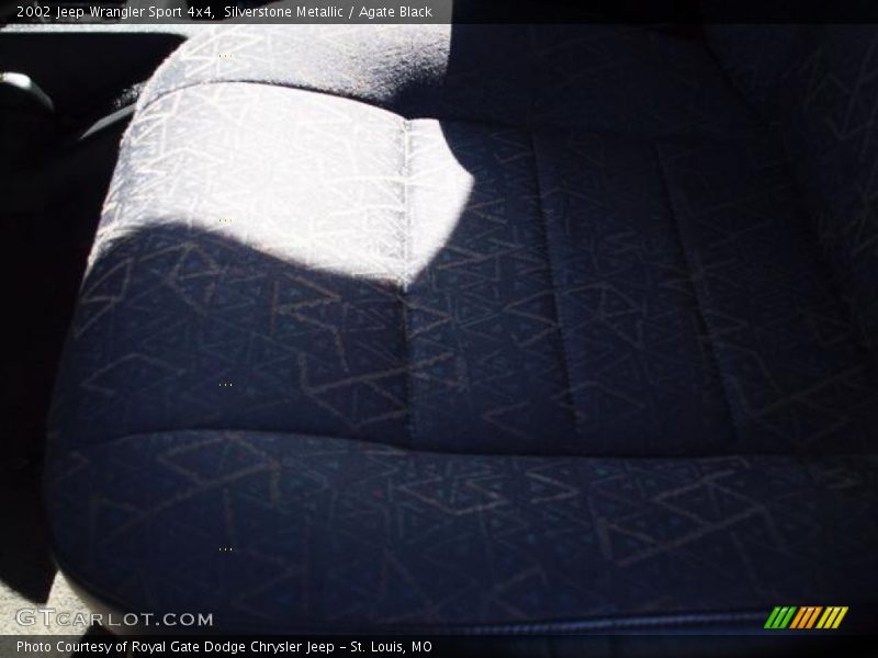 Silverstone Metallic / Agate Black 2002 Jeep Wrangler Sport 4x4